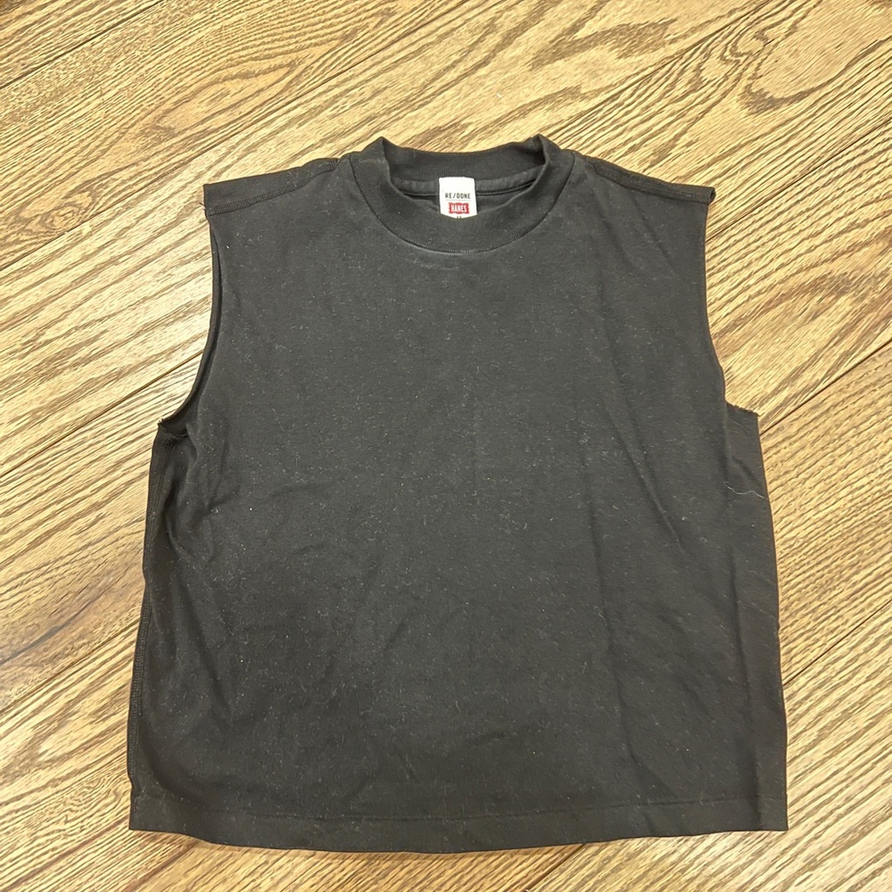 Re/Done Hanes Baby Muscle Tank